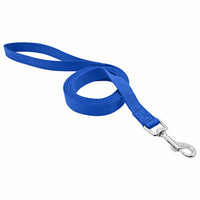 Pet Expert Nylon Dog Leash, Blue, 3/4-In. x 6-Ft. (Pack of 3)