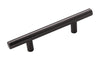 Hickory Hardware Contemporary Bar Cabinet Pull 3 in. Brushed Black Nickel 1 pk (Pack of 10)