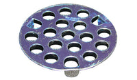 Chrome Plated,Flat,Three Prong Strainer, 1-5/8-Inch,Carded (Pack of 6)