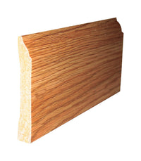 Inteplast Building Products 3-7/16 in. x 8 ft. L Prefinished Majestic Oak Polystyrene Wall Base (Pack of 14)