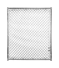 Pet Sentinel  Galvanized Steel  Dog Kennel  Gray  72 in. H