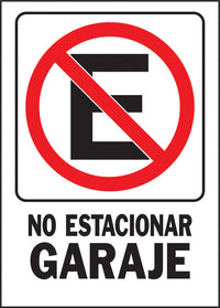 Hy-Ko Spanish White Informational Sign 14 in. H x 10 in. W (Pack of 10)