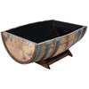 Real Wood B110 37 X 27 X 13.5 White Oak Barrel Garden Planter