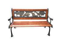 Living Accents  Children's  Children's Bench  Cast Iron  18.9 in. H x 15.7 in. L x 32 in. D