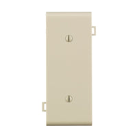 Leviton Light Almond 1 gang Thermoplastic Nylon Blank Sectional End Wall Plate 1 pk