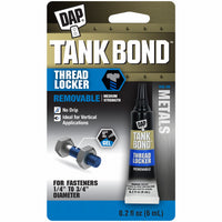 Tank Bond, Removable Gel Threadlocker, Blue, 6-ml.