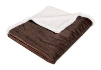 Animal Planet  Brown/Pewter  Sherpa  Blanket  40  H x 50 in. W x 40 in. L