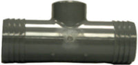 Pipe Fitting Insert Tee, Female, Iron, 1-1/2 x 1-1/2 x 3/4-In.