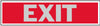 Hy-Ko English Exit Sign Aluminum 2 in. H x 8 in. W (Pack of 10)