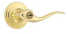 Kwikset SmartKey Tustin Polished Brass Entry Lockset KW1 1-3/4 in.