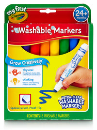 Crayola 81-1324 My First Washable Markers 8 Count (Pack of 6)