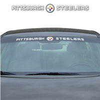 NFL - Pittsburgh Steelers Sun Stripe Windshield Decal 3.25 in. x 34 in.