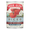 Muir Glen Diced Fire Roasted Tomato No Salt - Tomato - Case of 12 - 14.5 oz.