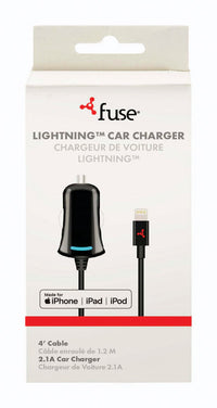 Fuse 4 ft. L Lightning Cable 1 pk