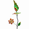 Solar White LED Hummingbird Stake Light, Metal & Glass