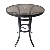 Living Accents  Barrington  Round  Brown  Glass  Table