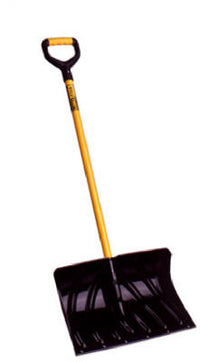 20-In. Industrial-Grade Poly Shovel/Pusher, Cushion D-Grip Handle