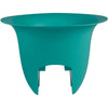 Bloem Modica 8.8 in. H X 12 in. D Plastic Deck Rail Planter Bermuda Teal (Pack of 6)