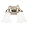 Westinghouse 2 Brushed Nickel White Wall Sconce