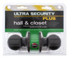 Ultra Security Plus Oil Rubbed Bronze Passage Knob Right or Left Handed