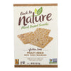 Back To Nature Multi Seed Rice Thin Crackers - Brown Rice Sesame Seeds Poppy Seeds and Flax Seed - Case of 12 - 4 oz.