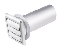 Deflect-O Jordan 12 in. L x 4 in. Dia. White Aluminum Dryer Vent Kit (Pack of 6)