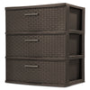 Sterilite 5.1 cu ft Brown Drawer Organizer 24 in. H X 21.875 in. W X 15.875 in. D Stackable