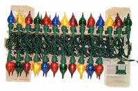 Celebrations Flame Tip Incandescent Light Set Multicolored 14.2 ft. 50 lights Green (Pack of 12)