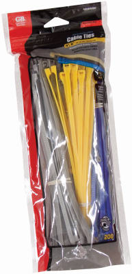 Gardner Bender  4, 8  L Assorted  Cable Tie  200 pk