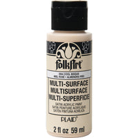 Plaid FolkArt Satin Cool Bisque Hobby Paint 2 oz. (Pack of 3)