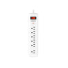 Monster Just Power It Up 4 ft. L 6 outlets Surge Protector White 1080 J