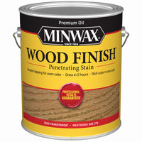 Minwax Wood Finish Semi-Transparent Weathered Oak Oil-Based Penetrating Stain 1 gal (Pack of 2)