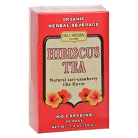 Only Natural Organic Hibiscus Tea - 20 Bags