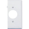 White Single-Outlet Sectional Nylon Wall Plate