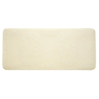 InterDesign 81398CC 36" X 17" Ecru Soft Cushion Non-Slip Suction Bath Mat (Pack of 6)