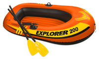 Intex  Orange  Vinyl  Inflatable Boat