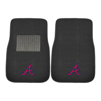 MLB - Atlanta Braves Embroidered Car Mat Set - 2 Pieces