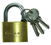 Guard Security 3.57 in. H X 5.65 in. W Brass Key Padlock