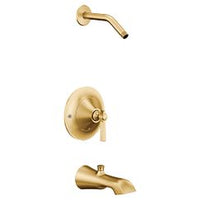 Brushed gold Posi-Temp(R) tub/shower