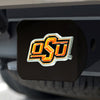 Oklahoma State University Black Metal Hitch Cover - 3D Color Emblem