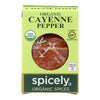 Spicely Organics - Organic Cayenne Pepper - Case of 6 - 0.45 oz.