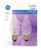 GE 25 watts F15 Decorative Incandescent Bulb E26 (Medium) Soft White 2 pk