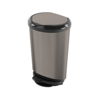 KIS 11 Nickel Tondo Step On Wastebasket (Pack of 4)