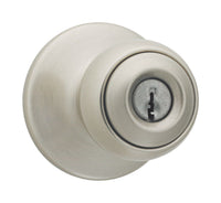 Weiser Yukon Satin Nickel Entry Lockset ANSI/BHMA Grade 3 1-3/4 in.