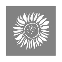 Americana Decor Sunflower Stencil, 6 x 6-In.