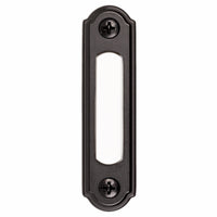 Heath Zenith Black Metal Wired Pushbutton Doorbell