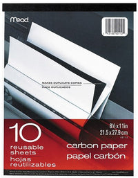 Meadwestvaco 40112 8.5 X 11 Carbon Paper Tablet 10 Count