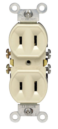 Leviton 15 amps 125 V Duplex Ivory Outlet 1-15R 1 pk