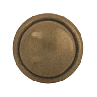 Amerock  Allison Value  Round  Cabinet Knob  1-3/8 in. Dia. 1 in. Antique Brass  2 pk