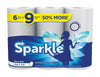 Sparkle  Paper Towels  90 sheet 2 ply 6 pk (Pack of 4)